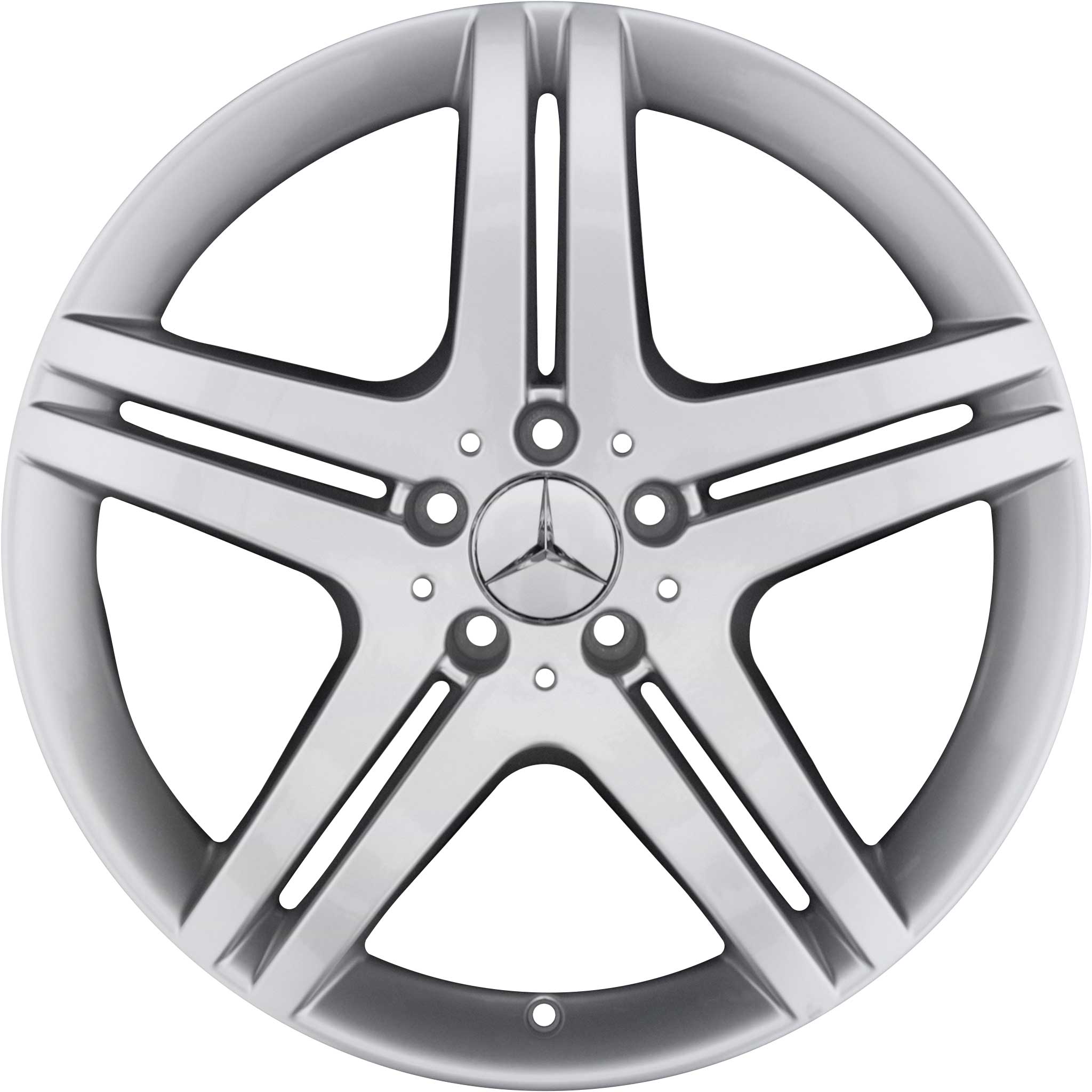 Mercedes 5 Twin Spoke [230-19] Titanium Silver Alloy Wheel Product Image #1