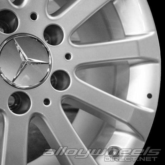 Mercedes 10 Spoke [219-17] Titanium Silver Alloy Wheel Product Image #3