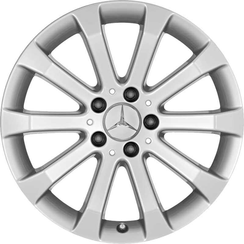 Mercedes 10 Spoke [219-17] Titanium Silver Alloy Wheel Product Image #1