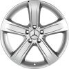 Mercedes 5 Spoke [219-18] Titanium Silver Wheel Img 1