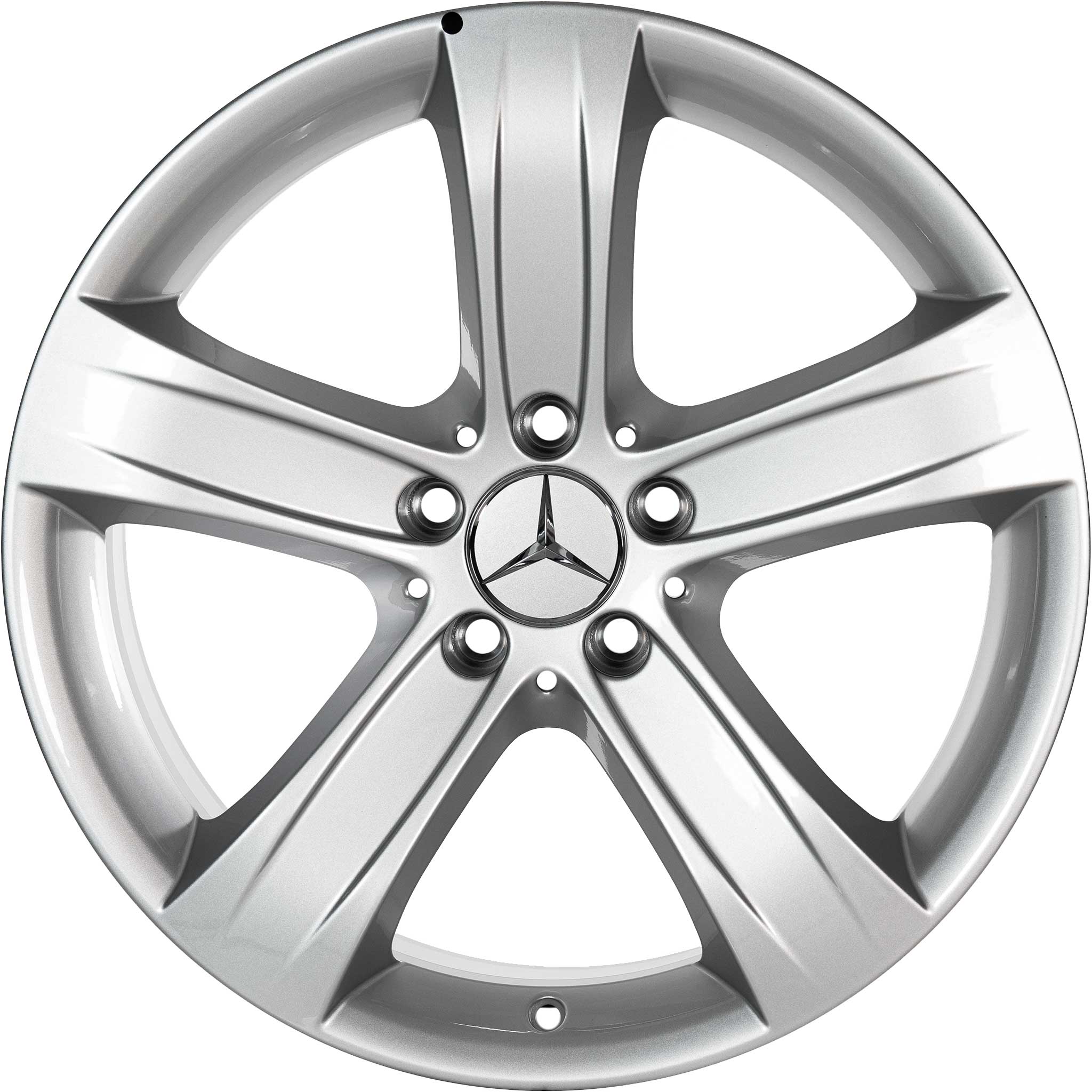 Mercedes 5 Spoke [219-18] Titanium Silver Alloy Wheel Product Image #1