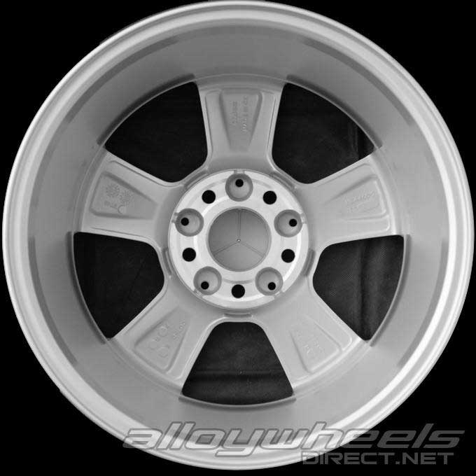 Mercedes 5 Spoke [169-16] Titanium Silver Alloy Wheel Product Image #2