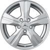 Mercedes 5 Spoke [169-16] Titanium Silver Wheel Img 1