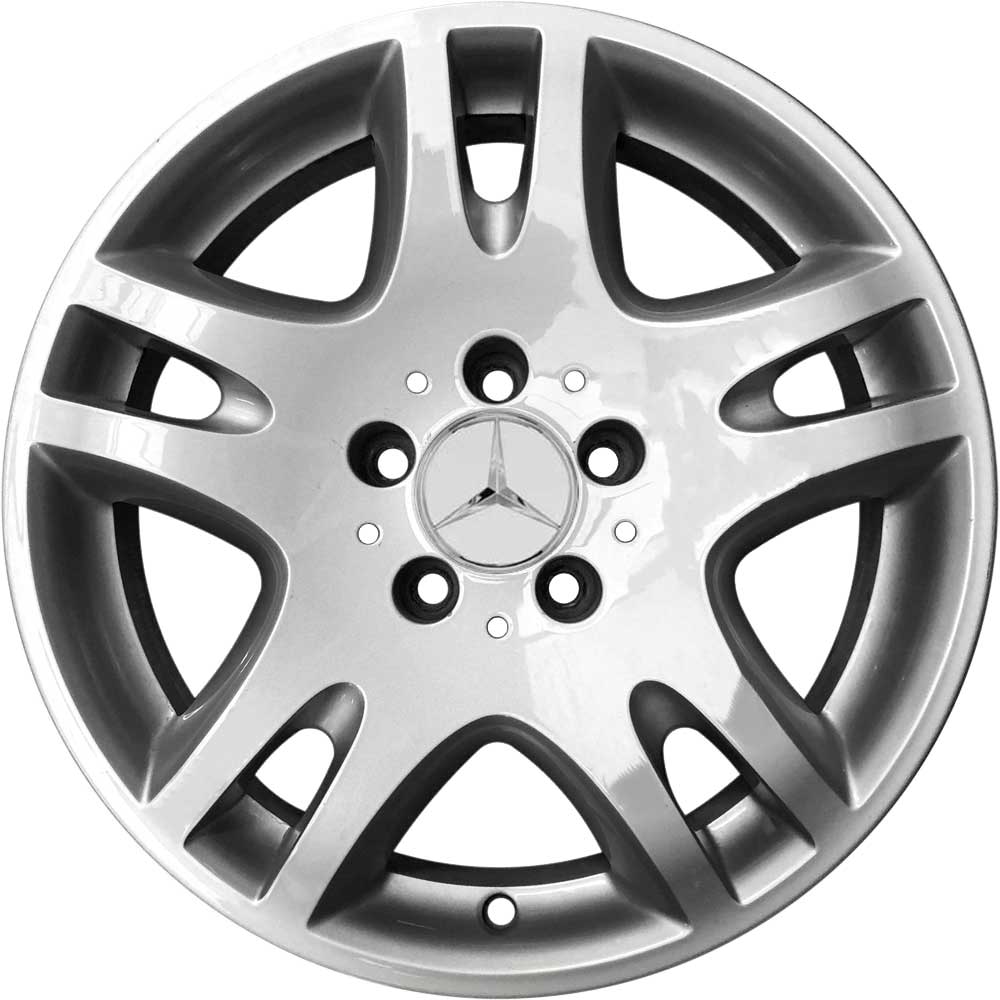 Mercedes 5 Double Spoke [211-16] Titanium Silver Alloy Wheel Product Image #1