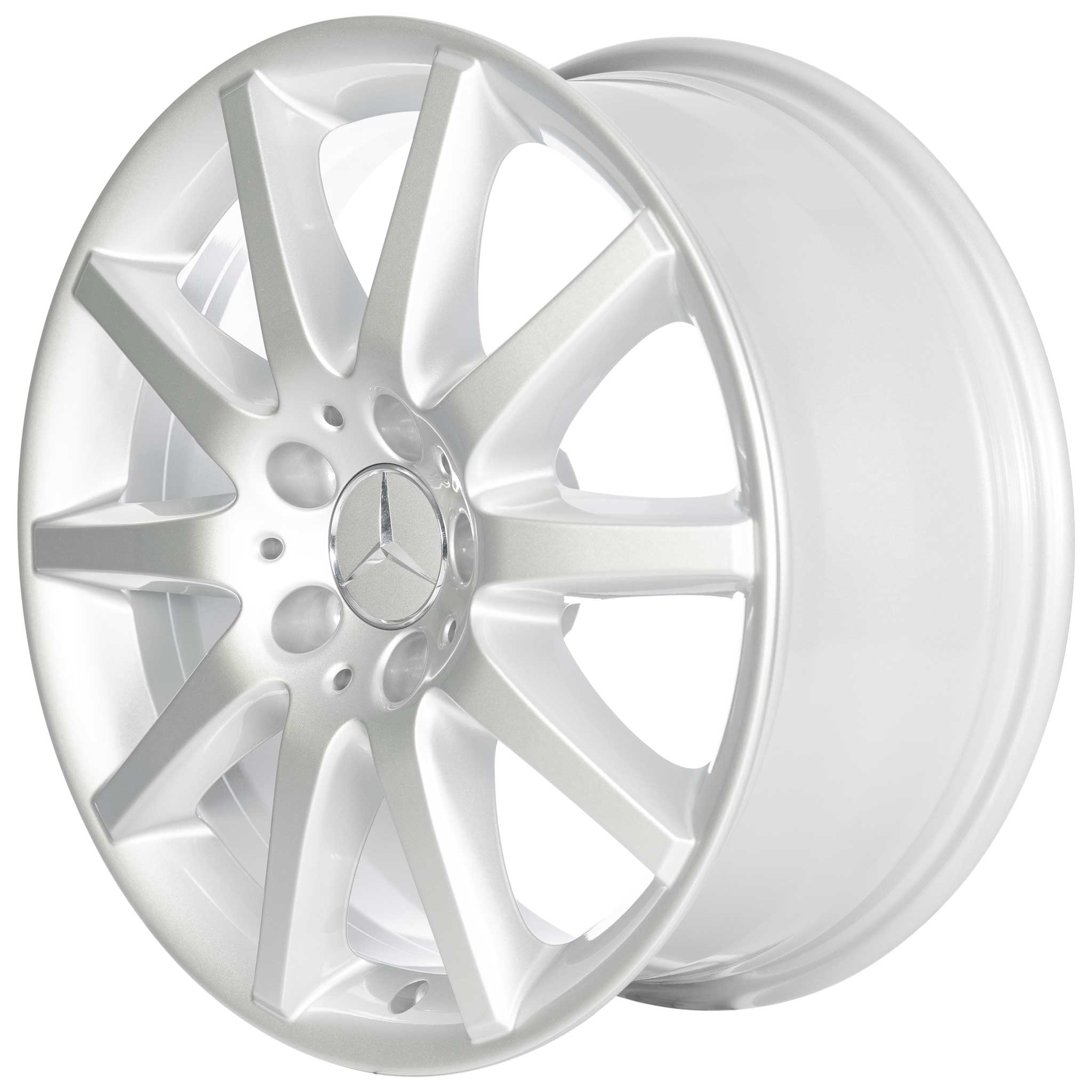 Mercedes 10 Spoke [209-17] Titanium Silver Alloy Wheel Product Image #2