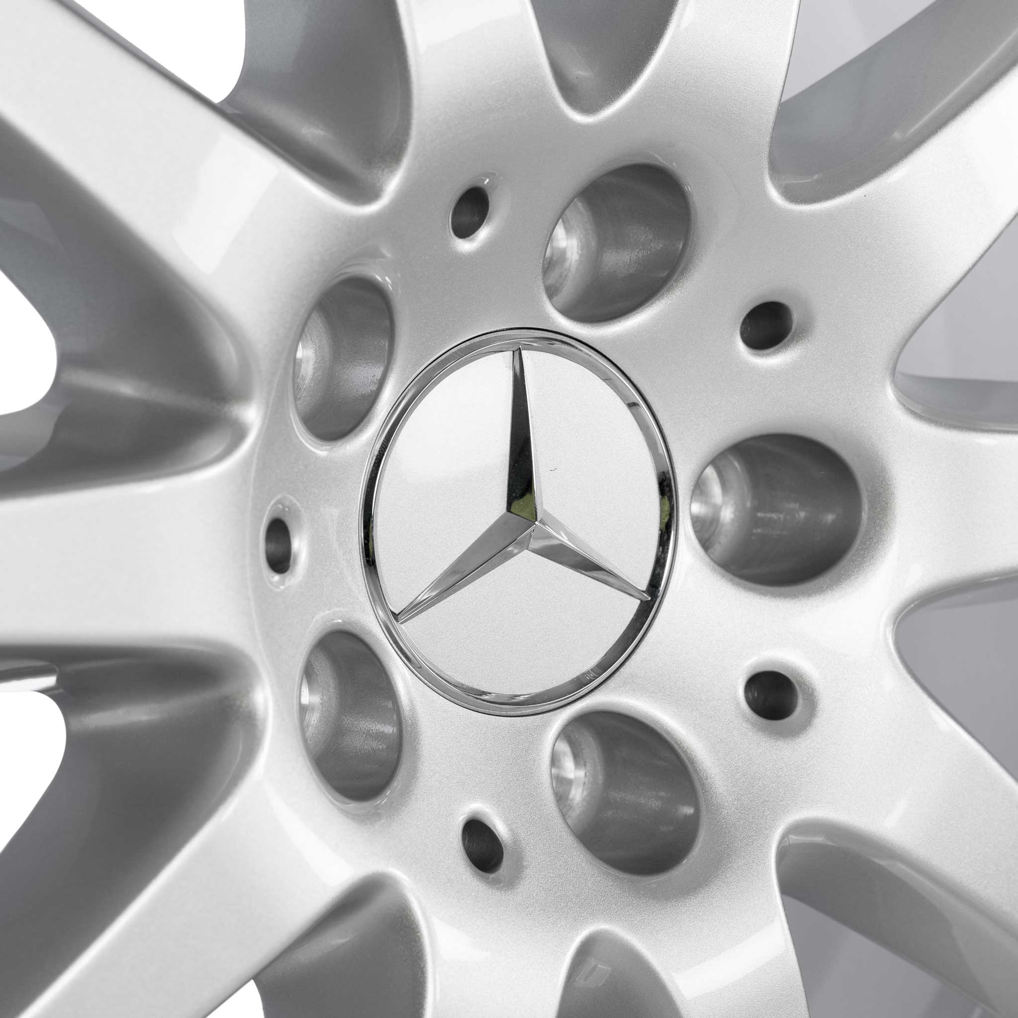 Mercedes 10 Spoke [209-17] Titanium Silver Alloy Wheel Product Image #4