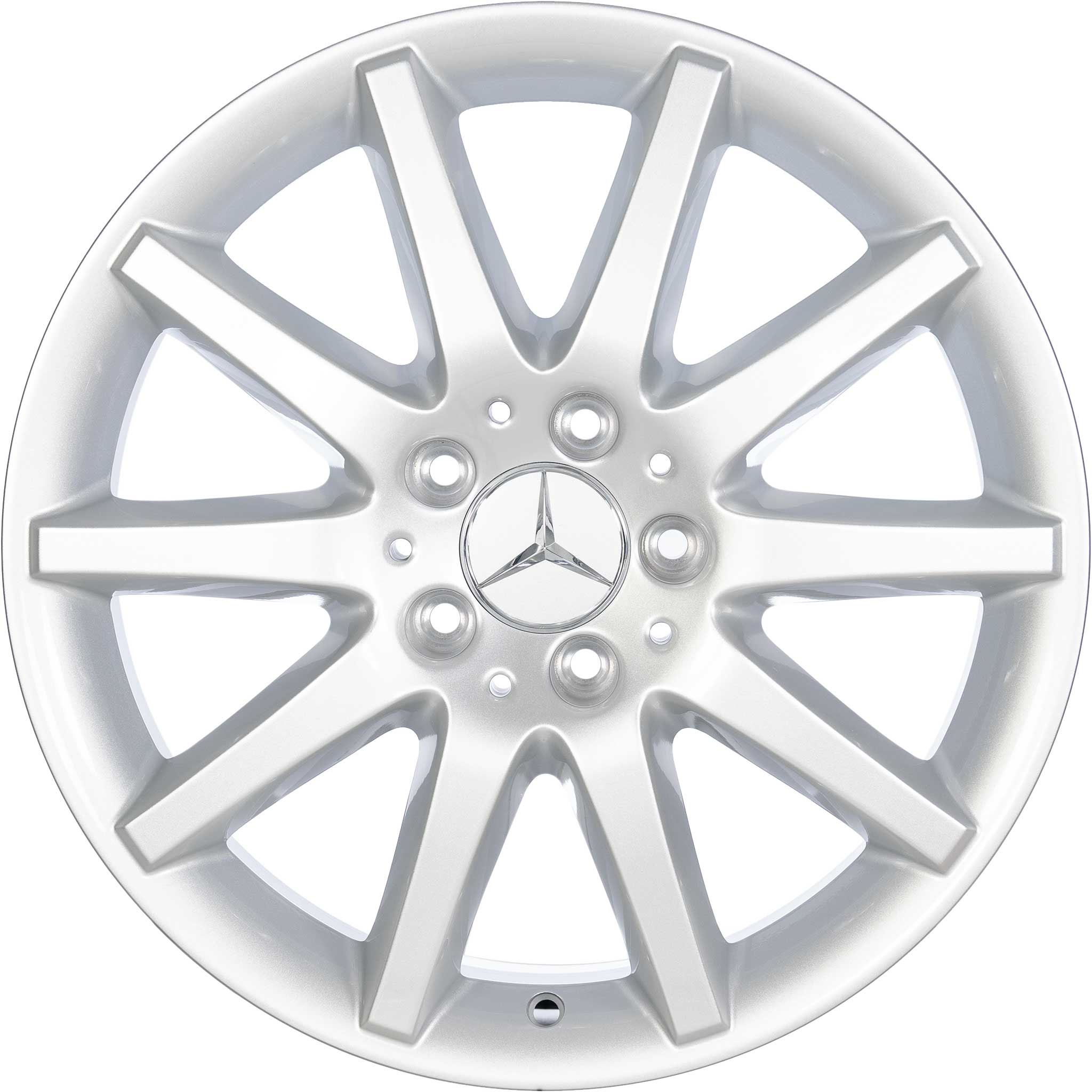 Mercedes 10 Spoke [209-17] Titanium Silver Alloy Wheel Product Image #1