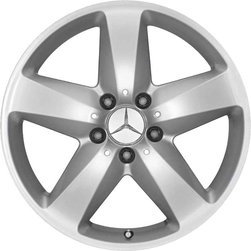 Mercedes 5 Spoke [171-17] Titanium Silver Alloy Wheel Product Image #1