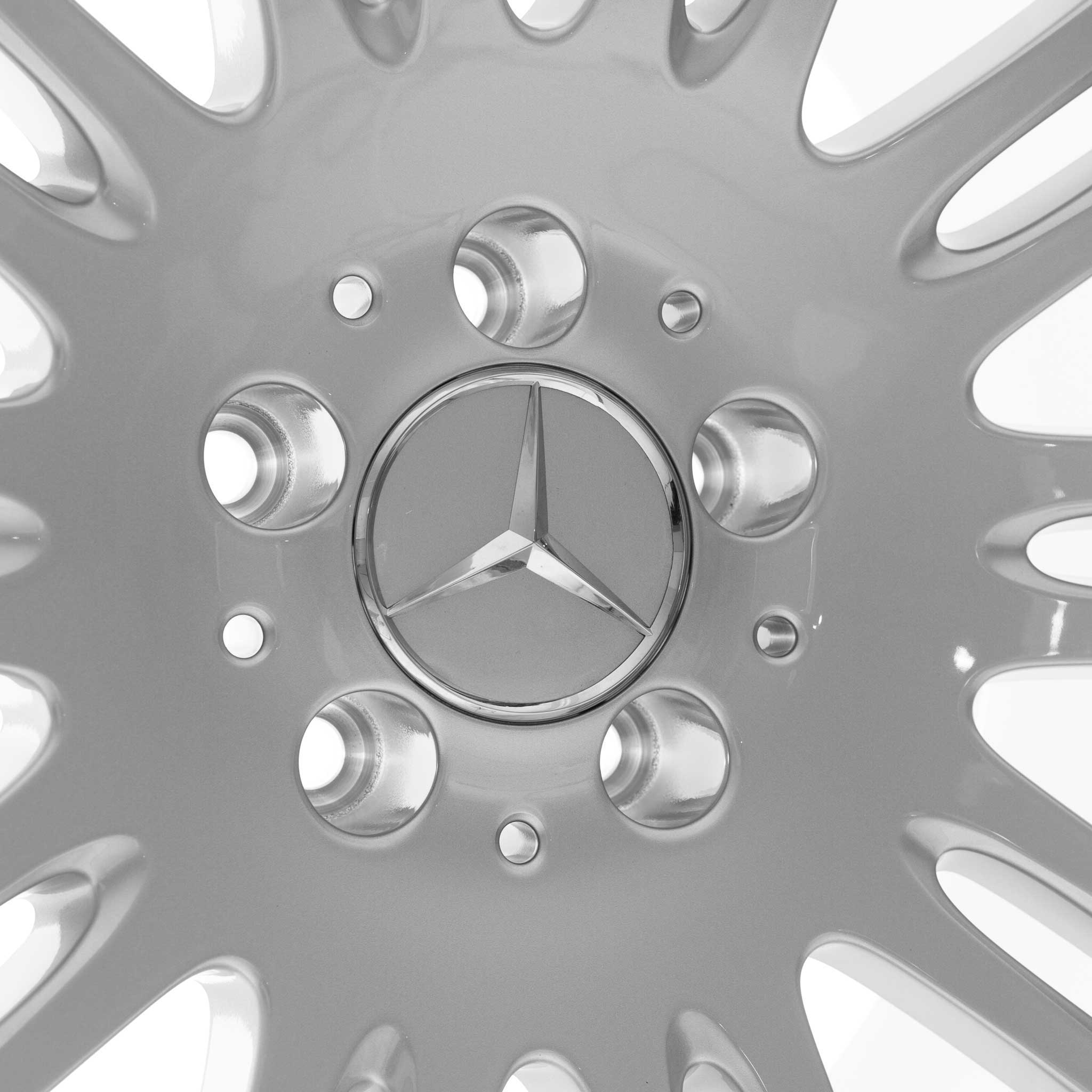 Mercedes 10 Twin Spoke [211-18] Titanium Silver Alloy Wheel Product Image #4
