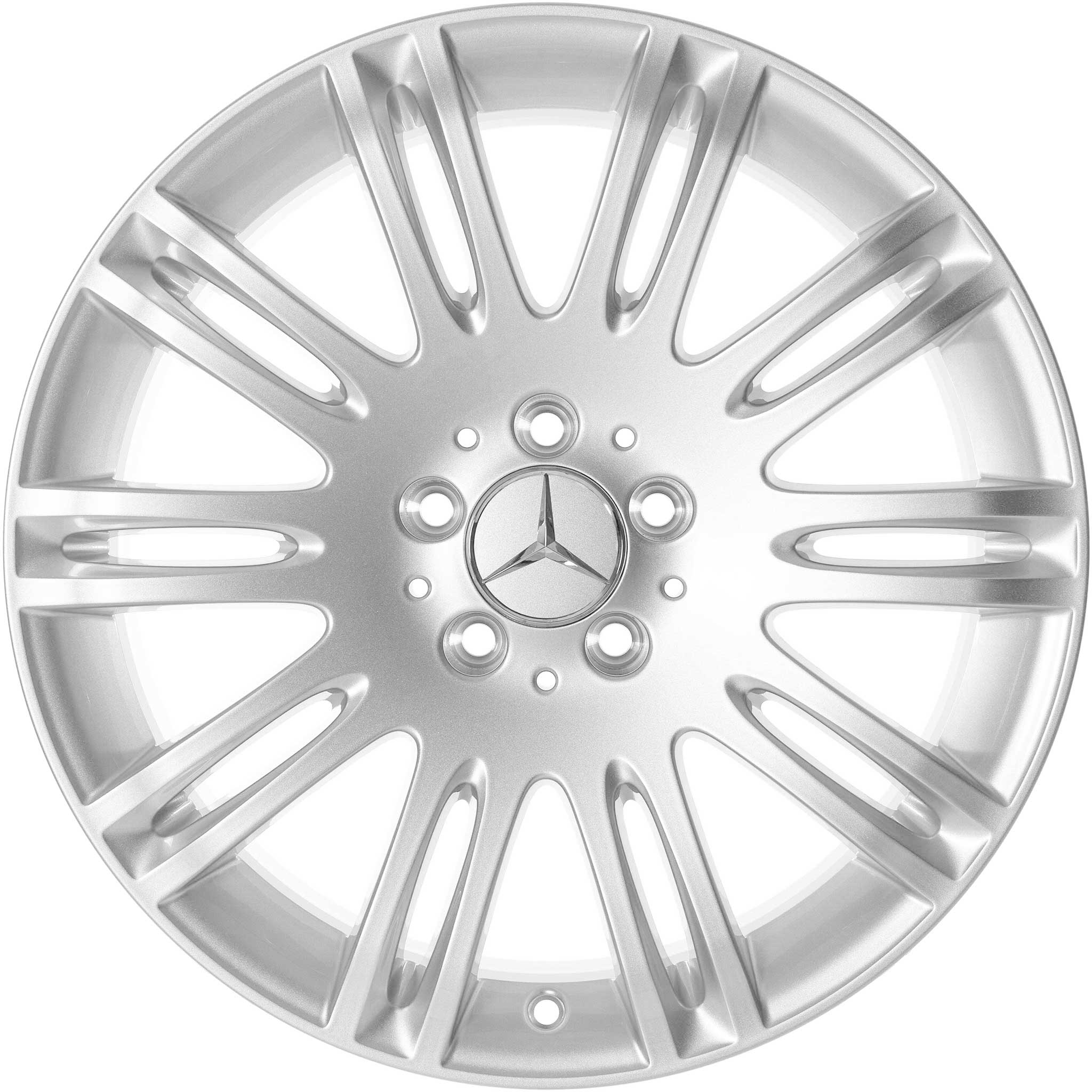 Mercedes 10 Twin Spoke [211-18] Titanium Silver Alloy Wheel Product Image #1