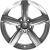 Mercedes 5 Spoke [169-17] Sterling Silver Wheel Img 1