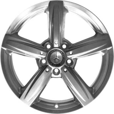Mercedes 5 Spoke [169-17] Sterling Silver Alloy Wheel Product Image #1