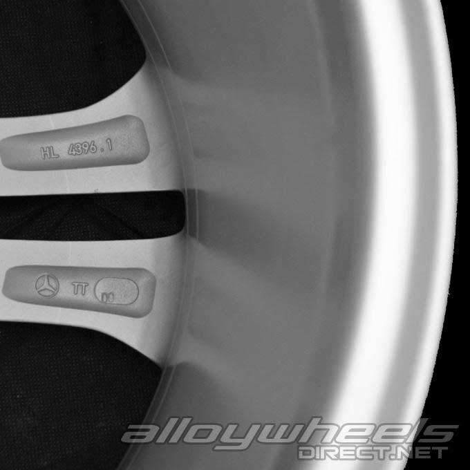 Mercedes 5 Double Spoke [203-17] Titanium Silver Alloy Wheel Product Image #4
