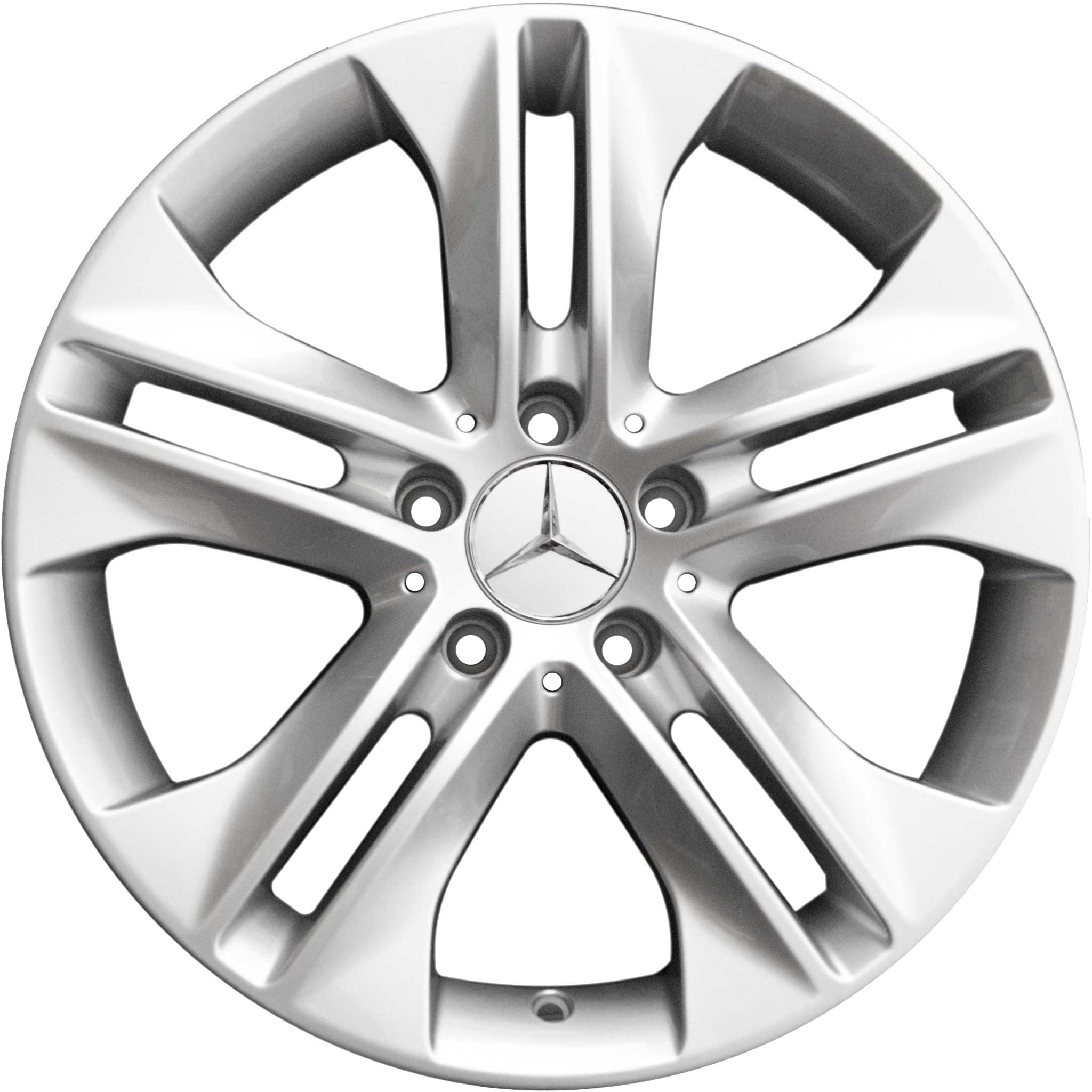 Mercedes 5 Double Spoke [203-17] Titanium Silver Alloy Wheel Product Image #1