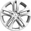 Mercedes 5 Double Spoke [203-17] Titanium Silver Wheel Img 1