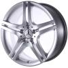 Mercedes 5 Twin Spoke [203-18] Titanium Silver Wheel Img 2