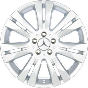 Mercedes 7 Twin Spoke [221-18] Titanium Silver Alloy Wheel for Mercedes S-Class V221 - Sizes 18in