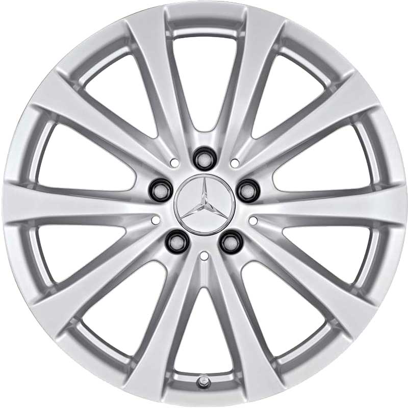 Mercedes 10 Spoke [221-18] Titanium Silver Alloy Wheel Product Image #1