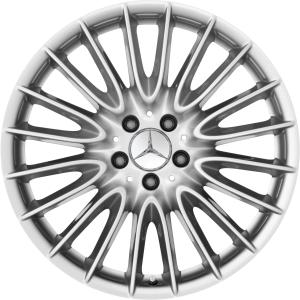Mercedes Multispoke [221-19] Titanium Silver Alloy Wheel for Mercedes S-Class V221 - Sizes 19in