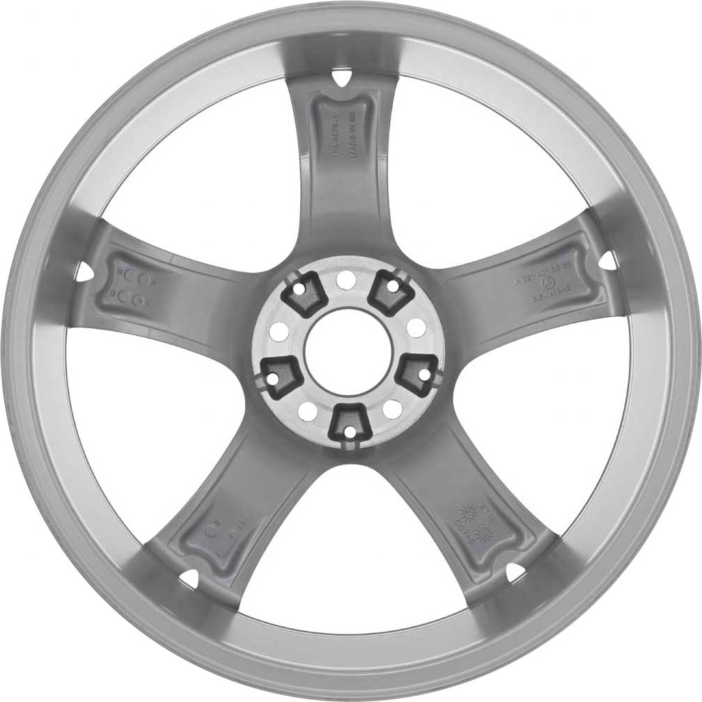 Mercedes Almizar [221-19] Titanium Silver with High Sheen Alloy Wheel Product Image #2