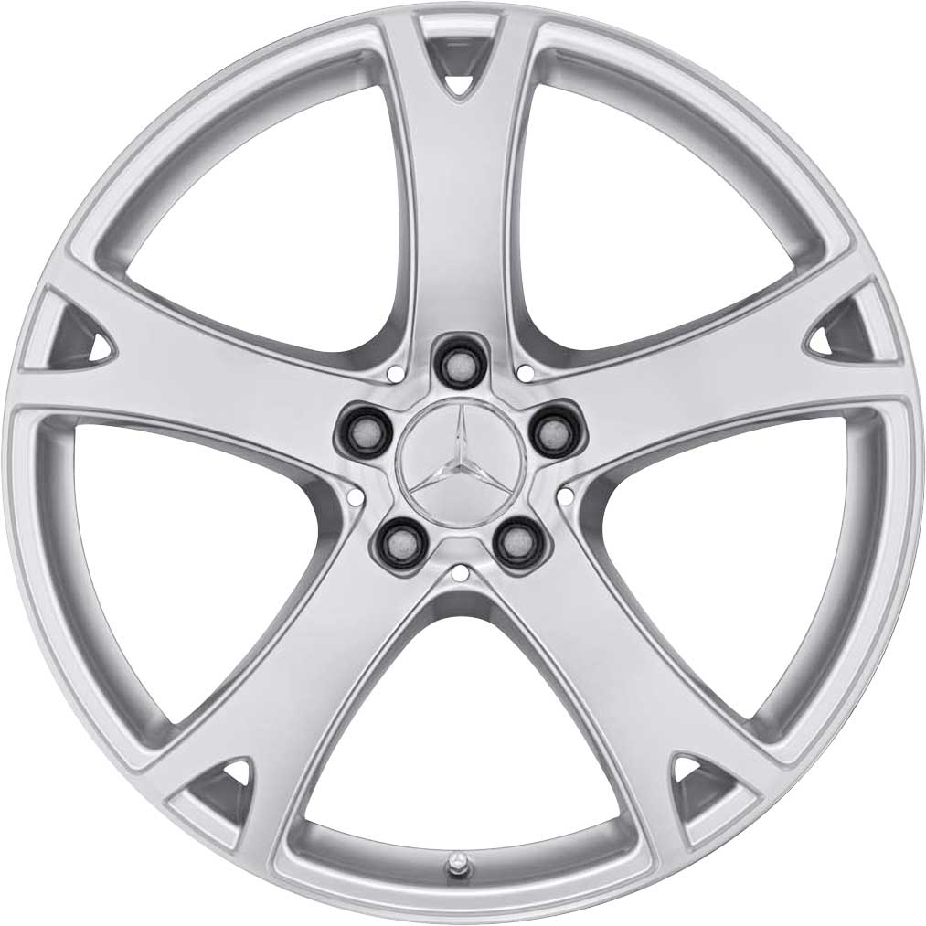 Mercedes Almizar [221-19] Titanium Silver with High Sheen Alloy Wheel Product Image #1