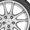 Mercedes 5 Twin Spoke [169-17] Titanium Silver Wheel Img 2