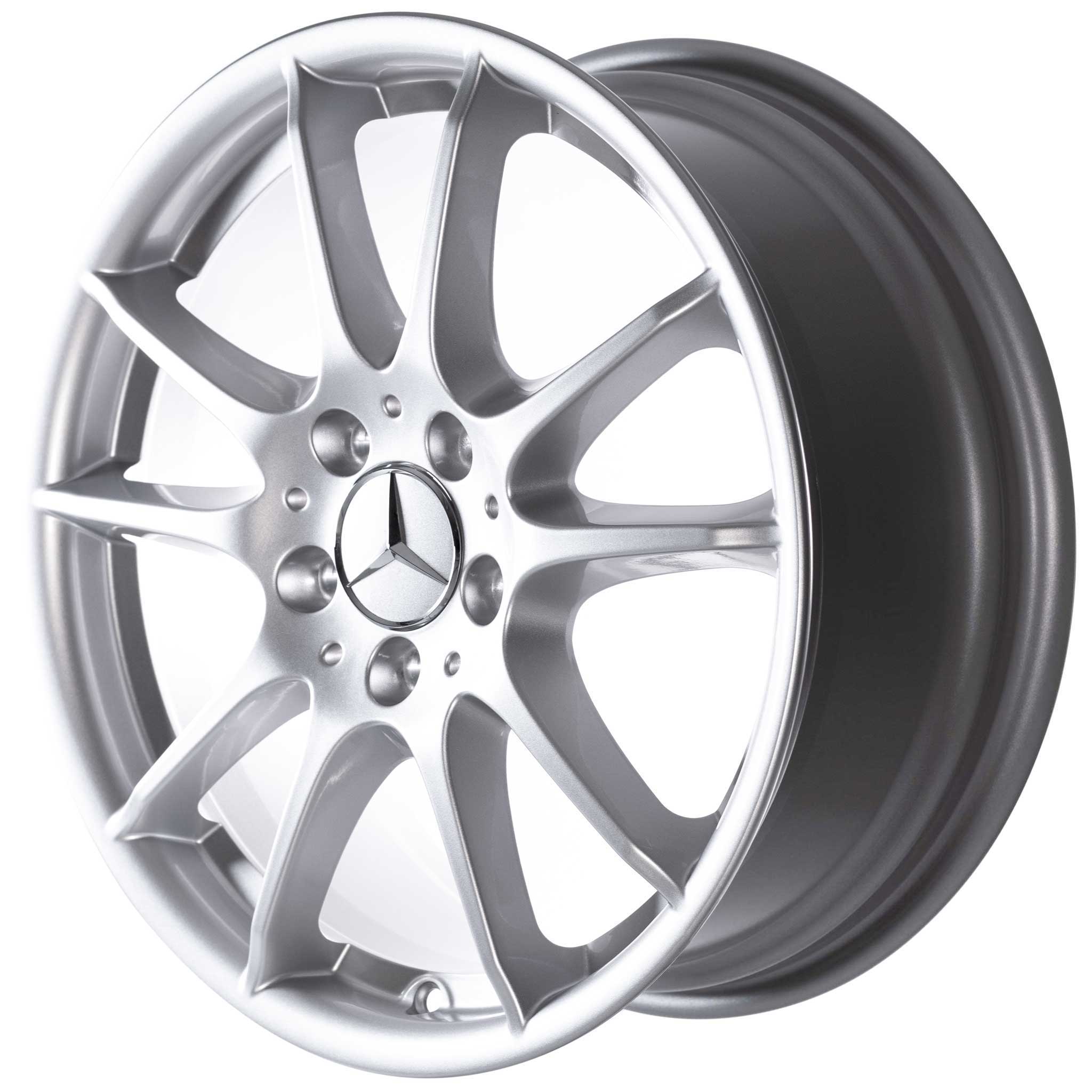 Mercedes 5 Twin Spoke [169-17] Titanium Silver Alloy Wheel Product Image #3