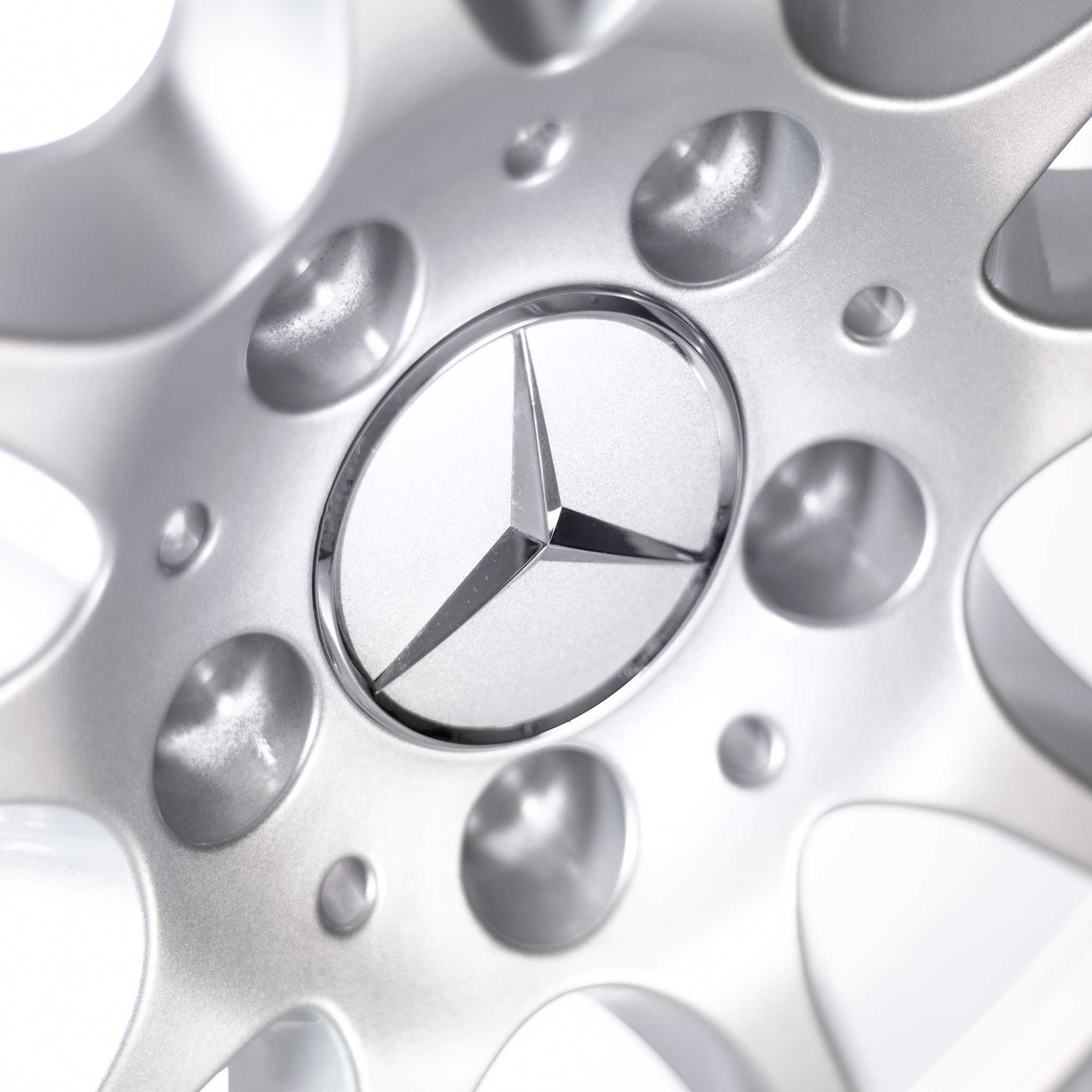 Mercedes 5 Twin Spoke [169-17] Titanium Silver Alloy Wheel Product Image #4