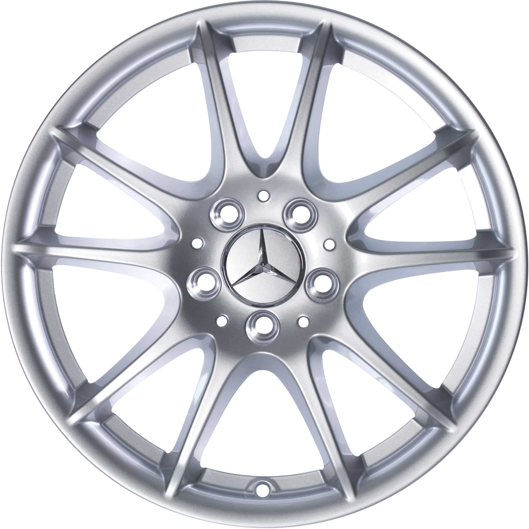 Mercedes 5 Twin Spoke [169-17] Titanium Silver Alloy Wheel Product Image #1