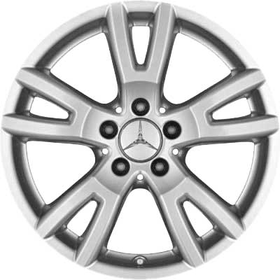 Mercedes Naantali [203-17] Titanium Silver Alloy Wheel Product Image #1