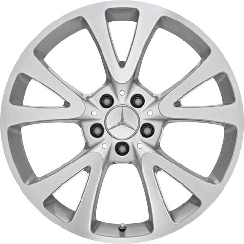 Mercedes Nuklida [221-19] Titanium Silver with High Sheen Alloy Wheel Product Image #1