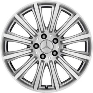 18" Mercedes Maedis [221-18] Titanium Silver with High Sheen alloy wheel