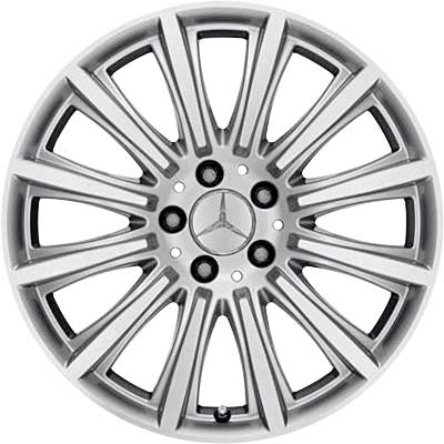 Mercedes Maedis [221-18] Titanium Silver with High Sheen Alloy Wheel Product Image #1