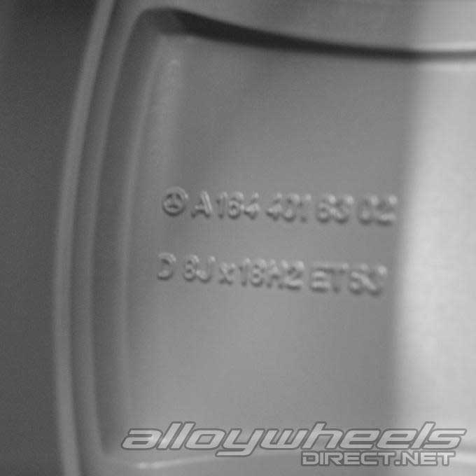 Mercedes 5 Spoke [164-18] Titanium Silver Alloy Wheel Product Image #4