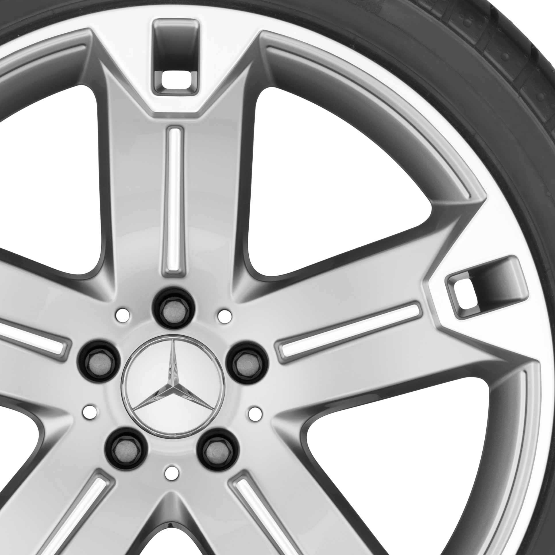 Mercedes Recheo [164-20] Standard Silver with High Sheen Alloy Wheel Product Image #2
