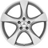 Mercedes 5 Spoke [215-19] Titanium Silver Wheel Img 1