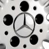 Mercedes 7 Twin Spoke [221-18] Titanium Silver with High Sheen Wheel Img 4