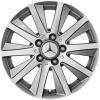Mercedes 10 Spoke [169-16] Palladium Silver with High Sheen Wheel Img 1