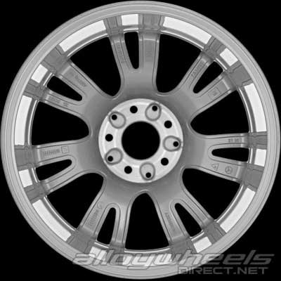 Mercedes 7 Twin Spoke [203-17] Palladium Silver with High Sheen Alloy Wheel Product Image #2