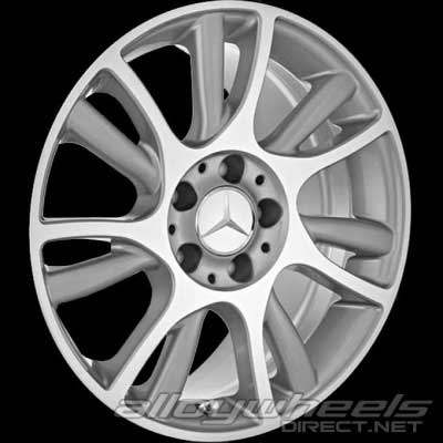Mercedes 7 Twin Spoke [203-17] Palladium Silver with High Sheen Alloy Wheel Product Image #3