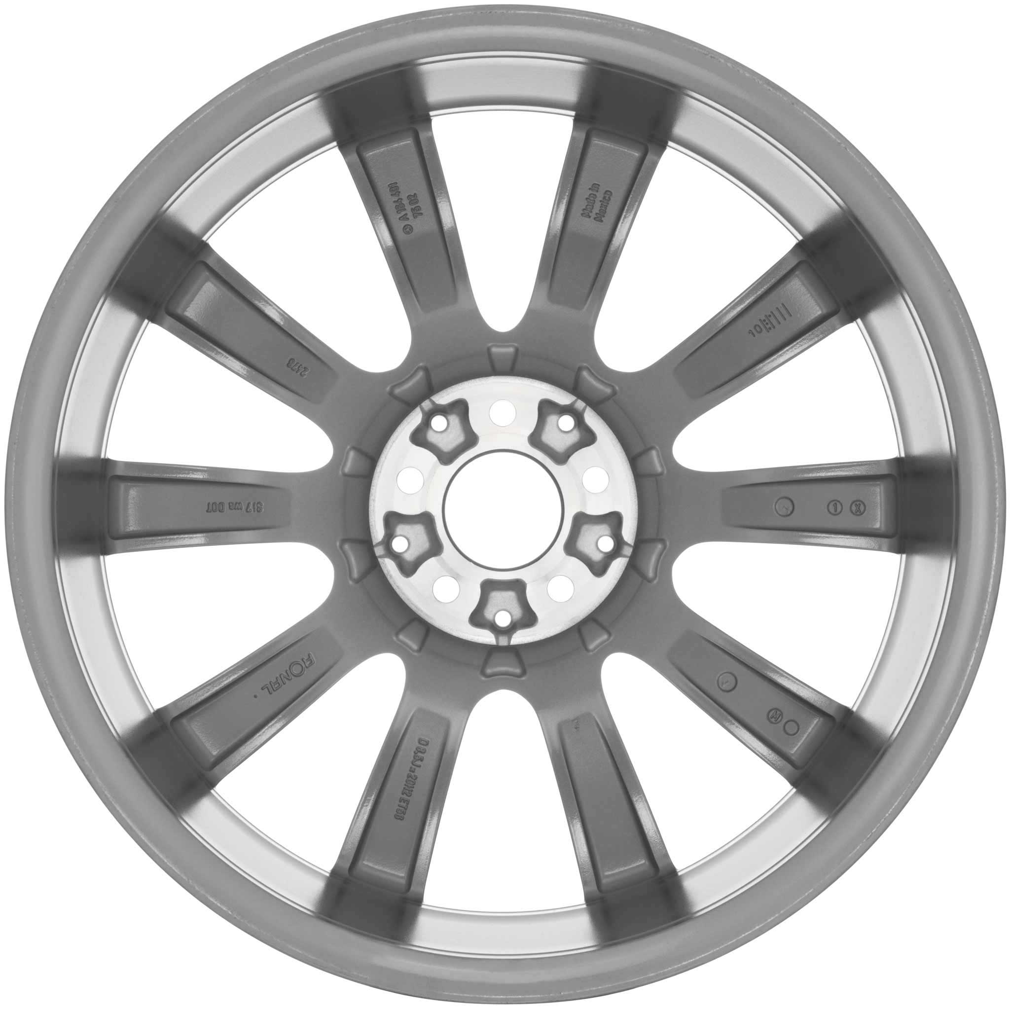 Mercedes 10 Spoke [164-20] Standard Silver with High Sheen Alloy Wheel Product Image #2