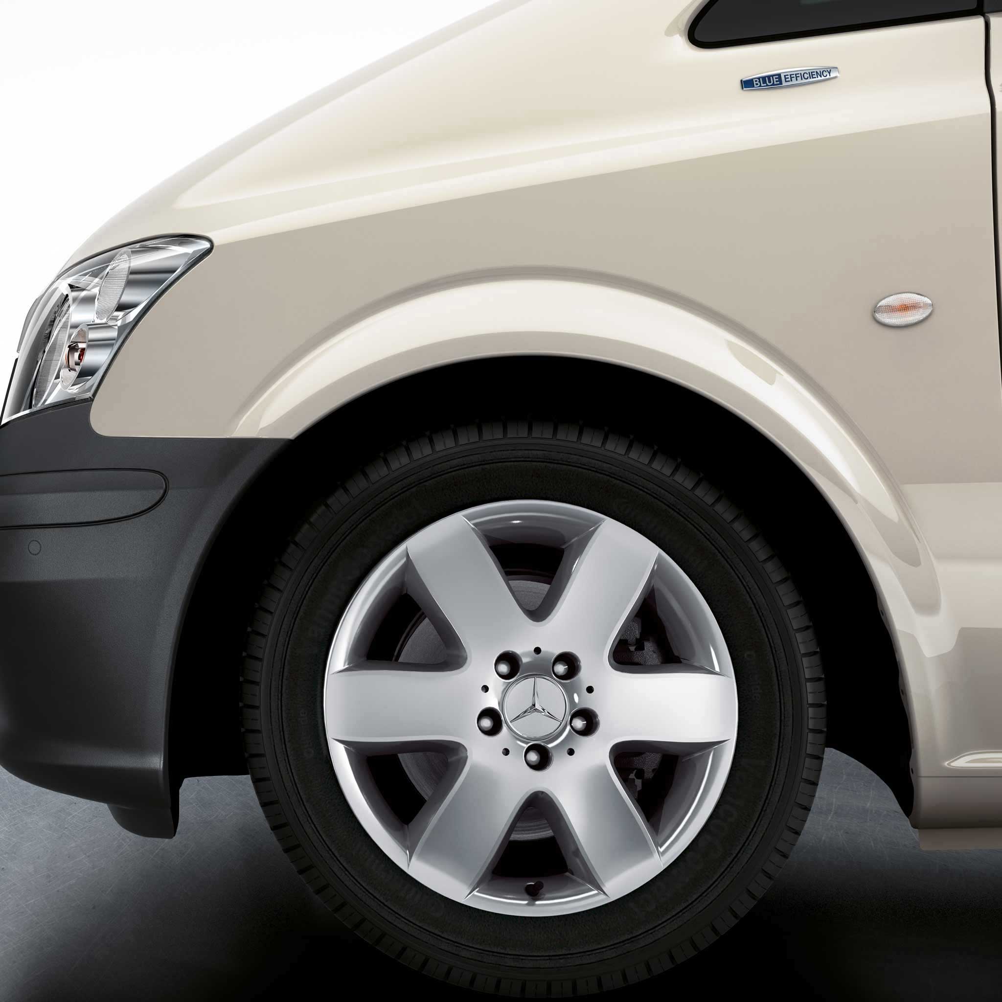 Mercedes 6 Spoke [639-17] Standard Silver Alloy Wheel Product Image #3