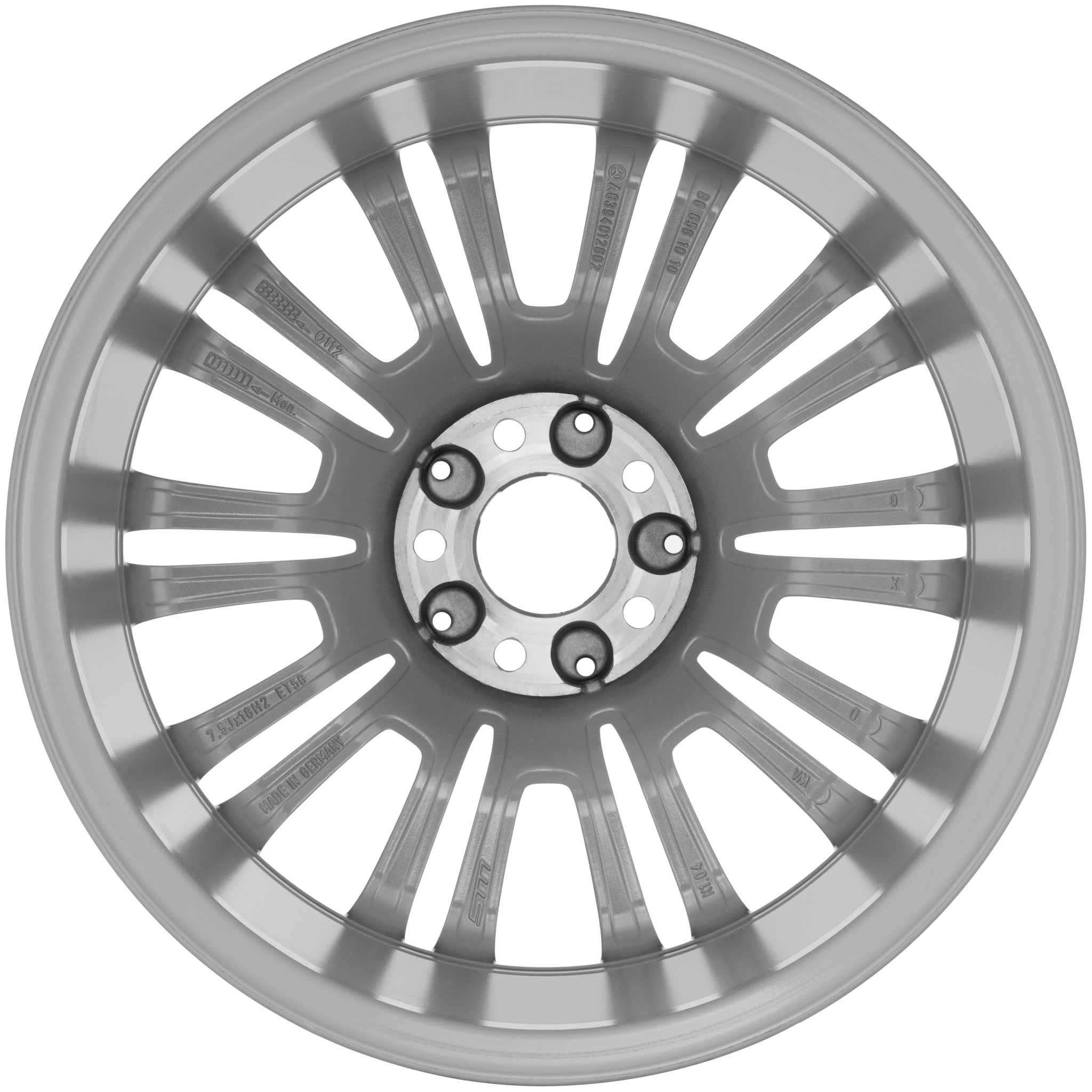 Mercedes 10 Twin Spoke [639-18] Himalaya Grey Alloy Wheel Product Image #3