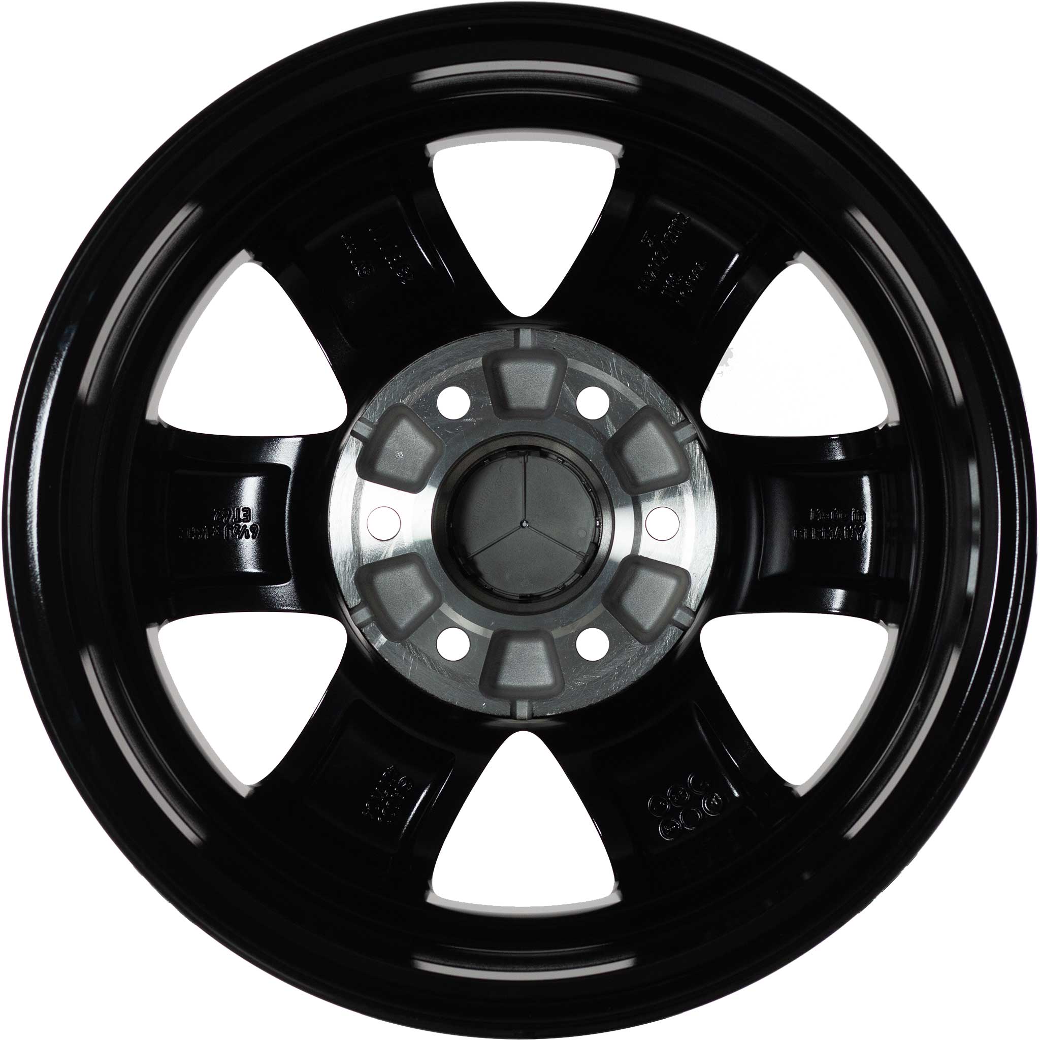 Mercedes 6 Spoke [906-16] Black Alloy Wheel Product Image #3