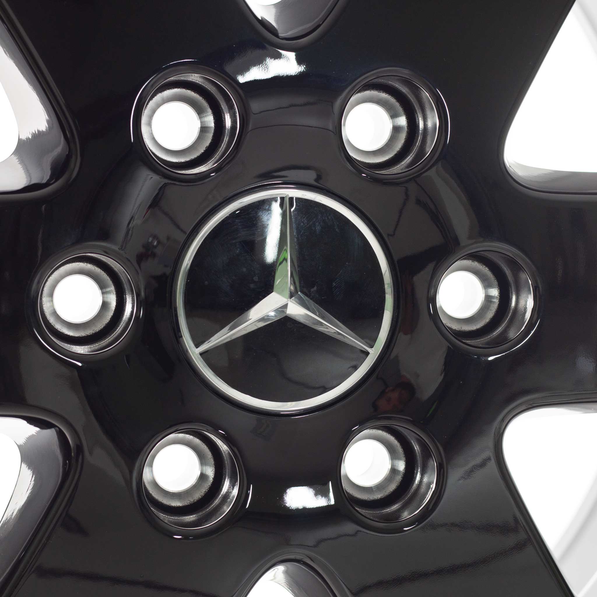 Mercedes 6 Spoke [906-16] Black Alloy Wheel Product Image #4