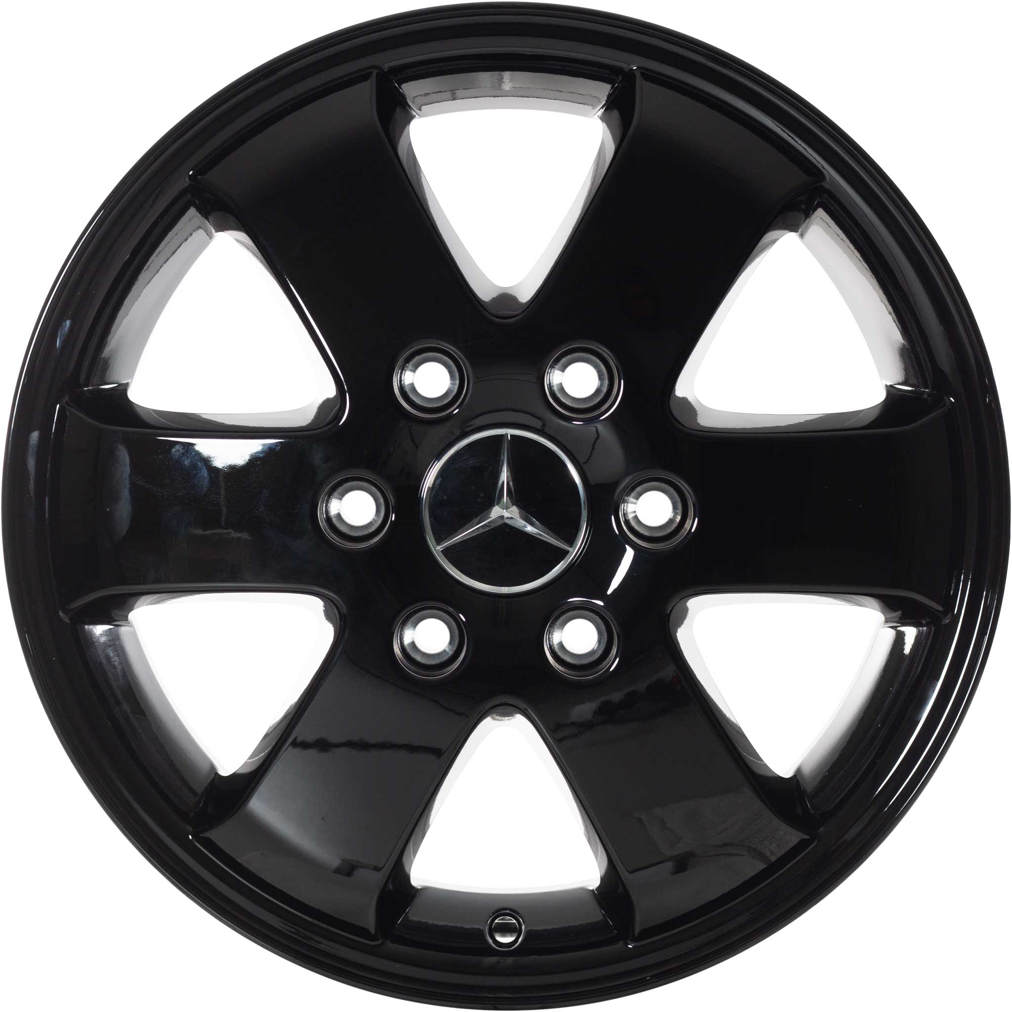 Mercedes 6 Spoke [906-16] Black Alloy Wheel Product Image #1