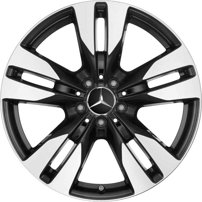 Mercedes 5 Twin Spoke [639-19] Gloss Black with High Sheen Alloy Wheel Product Image #1