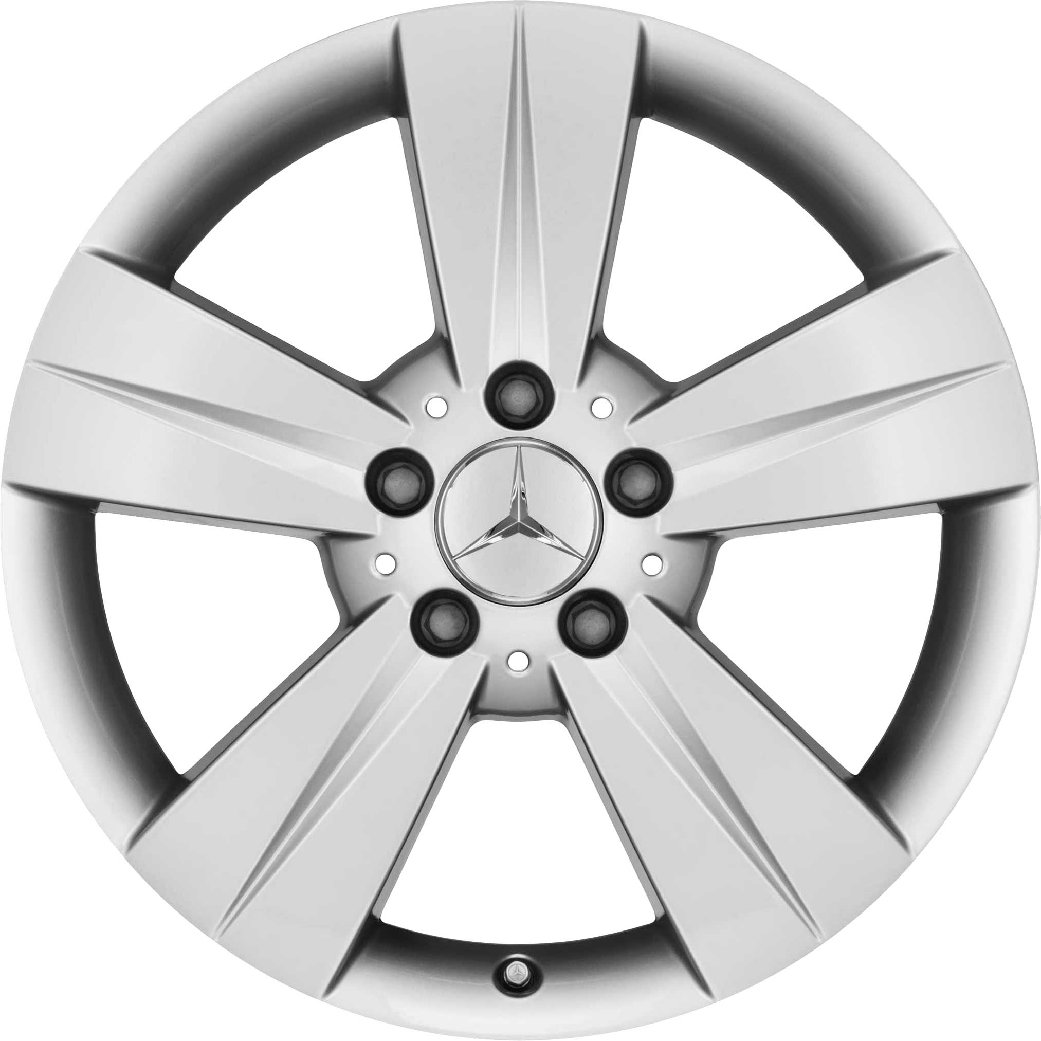 Mercedes 5 Spoke [639-17] Sterling Silver Alloy Wheel Product Image #1