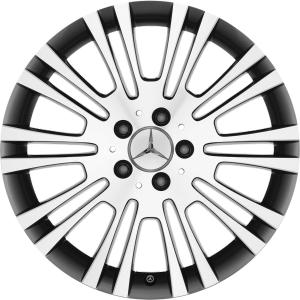 18" Mercedes 10 Twin Spoke [639-18] Himalaya Grey with High Sheen alloy wheel