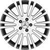 Mercedes 10 Twin Spoke [639-18] Himalaya Grey with High Sheen Wheel Img 1